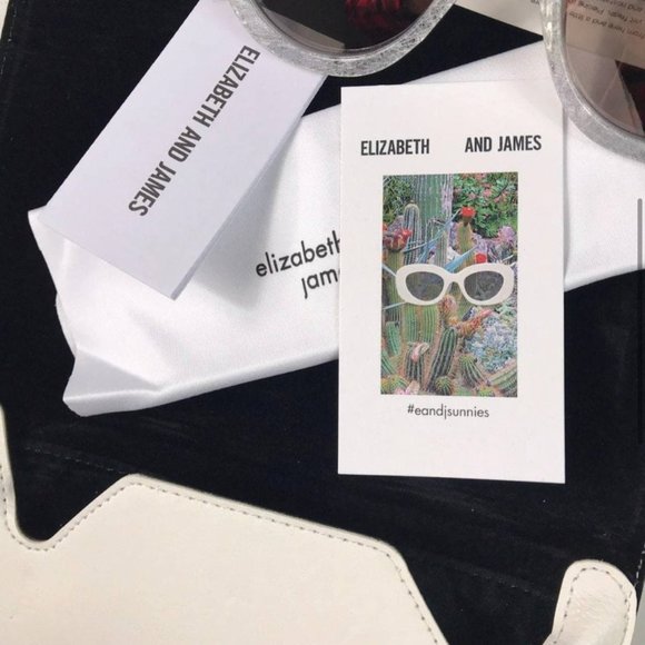 Elizabeth & James Women's Ice Crystal Round Retro Sunglasses 55mm New - Picture 6 of 8